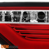 Fits 2008-2012 Audi A5 S5 [LED Model] Red Clear LED Tube Tail Lights Brake Lamps