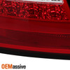 Fits 2008-2012 Audi A5 S5 [LED Model] Red Clear LED Tube Tail Lights Brake Lamps