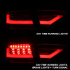 Fits 2008-2012 Audi A5 S5 [LED Model] Red Clear LED Tube Tail Lights Brake Lamps