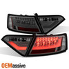 Fits 2008-2012 Audi A5 S5 [LED Model] Smoked LED Tube Tail Lights Brake Lamps