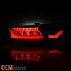 Fits 2008-2012 Audi A5 S5 [LED Model] Smoked LED Tube Tail Lights Brake Lamps