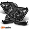 Fits Smoked 97-01 Honda Prelude Halo Projector Headlights+Smoked Bumper Signal