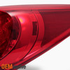 Fits 11-13 Sonata Black Headlights Pair + Red Tail Lights Combo Replacement Set