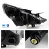 Fits 11-13 Sonata Black Smoke Headlights + Dark Red Tail Lights Replacement Set