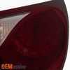 Fits 11-13 Sonata Black Smoke Headlights + Dark Red Tail Lights Replacement Set