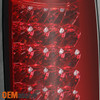 For 88-99 Chevy/GMC C/K 1500 2500 3500 LED Red Tail Lights + LED 3rd Brake Light