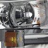 Fit 07-13 Silverado 1500/2500Hd/3500Hd Smoked Amber Headlights + LED Tail Lights