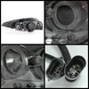 Fits 08-10 Scion Tc Smoked Halo LED Projector Headlight + DRL LED Running Lamps