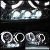 Fits 08-10 Scion Tc Smoked Halo LED Projector Headlight + DRL LED Running Lamps