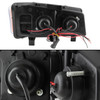 Fits Clear 03-06 Silverado Halo Projector DRL Headlights+LED Fog Lights W/Switch
