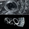 Fits Smoke 03-06 Silverado Halo Projector LED Headlights+Bumper Signal+Fog Lamps