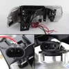 Fits 99-02 Silverado Black Halo Projector LED Headlights+Black Bumper Signal