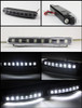 Fits 92-96 F150 F250 F350 Crystal Black Headlights Lamps+DRL LED Running Lamps