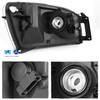 Fits 06-08 Ram 1500 06-09 2500 3500 Crystal Black Headlights + DRL LED Lamps