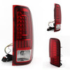 Fit 2007-2013 Chevy Silverado 1500 2500 3500 LED Red Tail Lights+3rd Brake Lamp