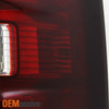 Fit Dark Red 2014-2018 GMC Sierra 1500 Tail Lights + LED 3rd Brake Cargo