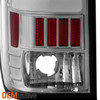 Fit 1997-03 Ford F150 Styleside LED Tube Chrome Tail Lights+LED 3Rd Brake Light