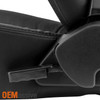 For Black Premium PU Leather Reclinable Left+Right Side Racing Seat Kit With Slider