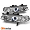 Fits 92-96 Honda Prelude Halo Projector Headlights+ Clear Corner Parking Lamps