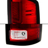 Fits 2014-2017 GMC Sierra 1500 Red LED Tube Tail Lights + LED 3rd Brake Light