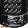 For 92-99 Suburban 1500/2500 Yukon Tahoe Black Tail Lights+Smoked 3rd Brake Lamp