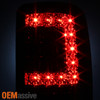 Fit 2000-06 Chevy Suburban Tahoe GMC Yukon XL Red LED Tail Lights+3rd Brake Lamp