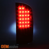 Fit 2007-2008 Ram 1500 07-09 2500 3500 LED Black Tail Lights+ LED 3Rd Brake Lamp
