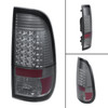 Fit 08-16 Ford F250/350/450/550 Smoked LED Tail Light+LED 3RD Brake Light