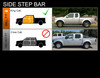 Fits 05-13 Frontier King/Extended Cab 5"Oval T-304 Step Bar+Anti Slip Padding