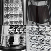 For 1988-1998 Chevy GMC C10 C/K Chrome LED Tail Lights+LED 3Rd Brake Cargo Light