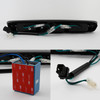 Fit 99-02 Silverado 1500 99-06 Sierra Black LED Tail Light+3rd Brake Cargo Lamp
