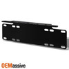 Fit Black 5" Fog Lights W/Switch+Stone Guard+2In1 Fog Light License Plate Mount