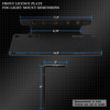 Fit Black 5" Fog Lights W/Switch+Stone Guard+2In1 Fog Light License Plate Mount