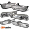 Fits 97-01 Prelude Front Bumper Signal+Rear Bumper+JDM Clear Fog Lights Lamps