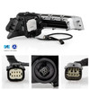 For 2018-2019 Cadillac XTS [w/o DRL] Switchback Bumper Signal Chrome Fog Lights