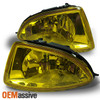 Fits 04-05 Civic 2/4Dr JDM Yellow Fog Lights W/Switch+4500K Super White Bulb