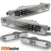Fits 96-97 Accord Euro Clear Front Bumper Signal Lamps+Clear Rear Bumper Lamps