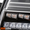 For 18-23 Jeep Wrangler [LED Type] Black Bumper Light w/ LED Sequential Signal