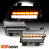 For 18-23 Jeep Wrangler Halogen Type LED Black Bumper Light w/Sequential Signal