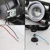 Fits 99-06 Vw Golf Mk4 GTi Clear Headlights+ Halo Projector Fog Lights W/Switch