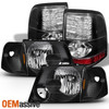 Fit 2002-2005 Ford Explorer Black Headlights+Corner Signal+LED Tail Lights