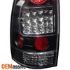Fits 05-11 Toyota Tacoma Pickup Truck Black Smoked Headlights+Blk LED Tail Light