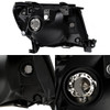 Fits 05-11 Toyota Tacoma Pickup Truck Black Smoked Headlights +  Blk Tail Lights