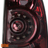 Fits 05-11 Toyota Tacoma Black Smoked Headlight+Dark Red Tail Lights Replacement