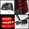 Fits 08-11 Land Cruiser J0 Roraima Venezuela Red Smoked LED Tail Light Lamps