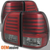 Fits 03-07 Lexus Lx470 Sport SUV Red Smoke LED Strip Tail Lights Lamp Left+Right
