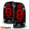 Fits 2001-2004 Toyota Tacoma Black Tail Lights + Smoked LED 3rd Brake Lights