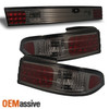 Fits 95-98 240Sx 180Sx S14 LED Smoked Tail Lights +Trunk Piece Lamps 3Pcs Set