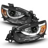 Fits [Halogen Upgrade] 13-16 Mazda CX-5 DRL LED Light Tube Projector Headlights