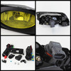 Fits Smoked 12-15 Civic 4Dr Tube DRL LED Projector Headlights+Yellow Fog Lights